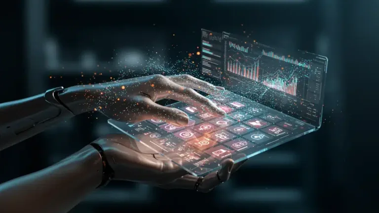 Futuristic interface showing 2026 product testing platforms with free trials
