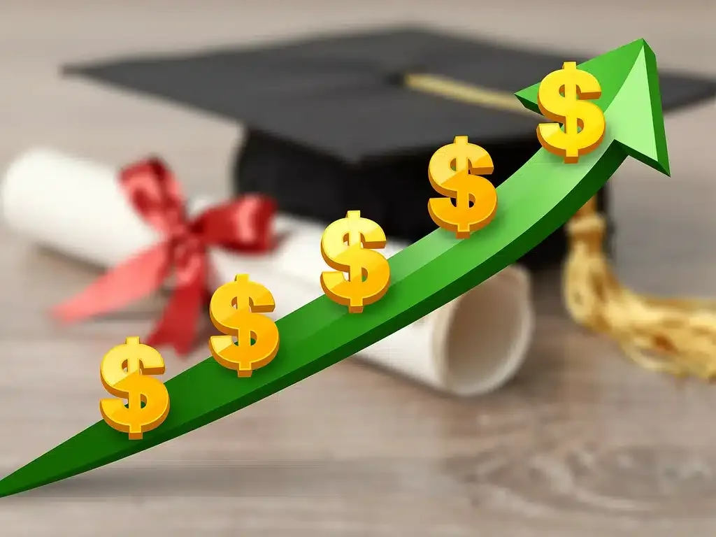 Graphic showing increasing financial aid opportunities