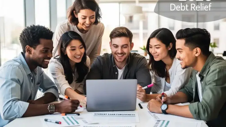 Students reviewing student loan forgiveness documents for 2026