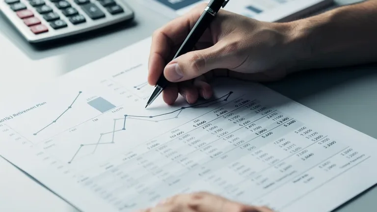 Financial planner analyzing 401(k) contribution limits for 2026