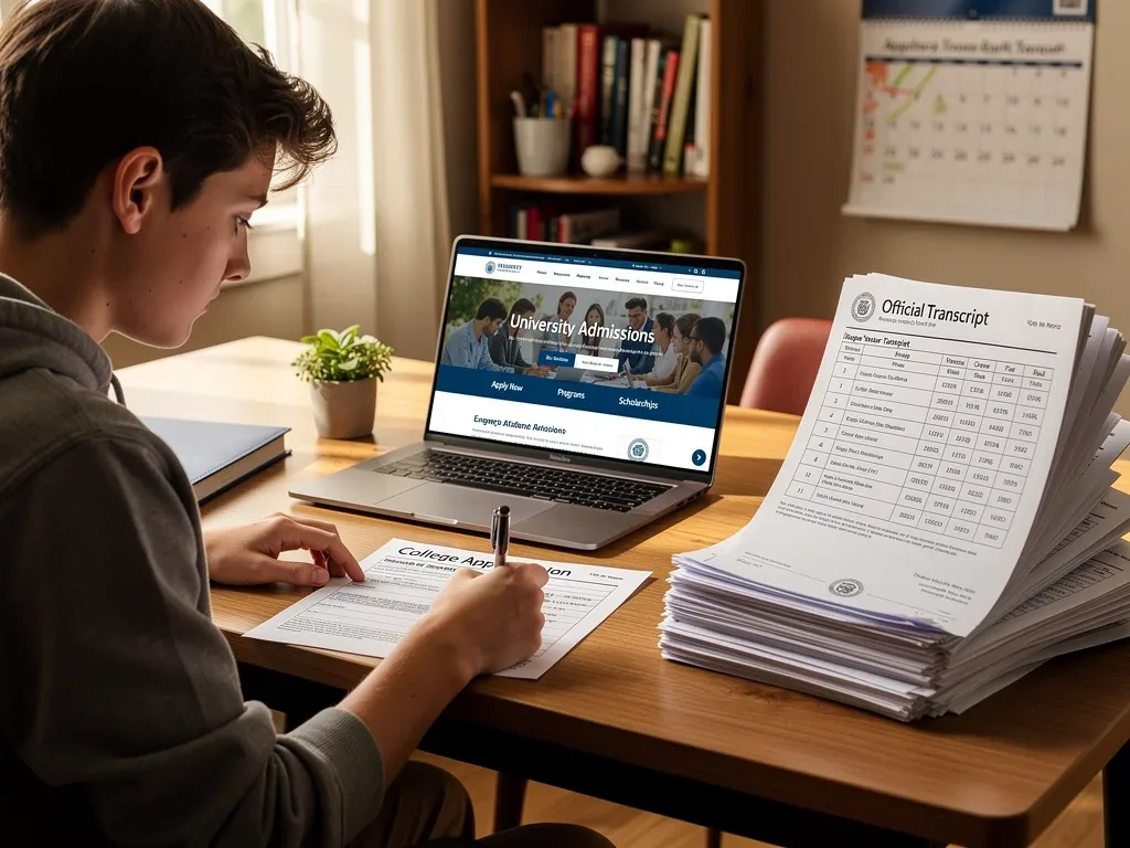 Student applying to college with early credits