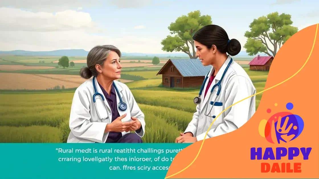 Challenges facing rural healthcare access