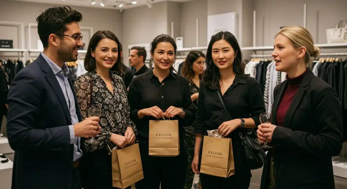 VIP members at an exclusive in-store product launch event.