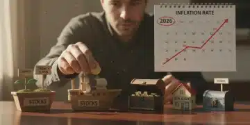 Strategic financial planning for inflation in 2026, showing diverse investment options.