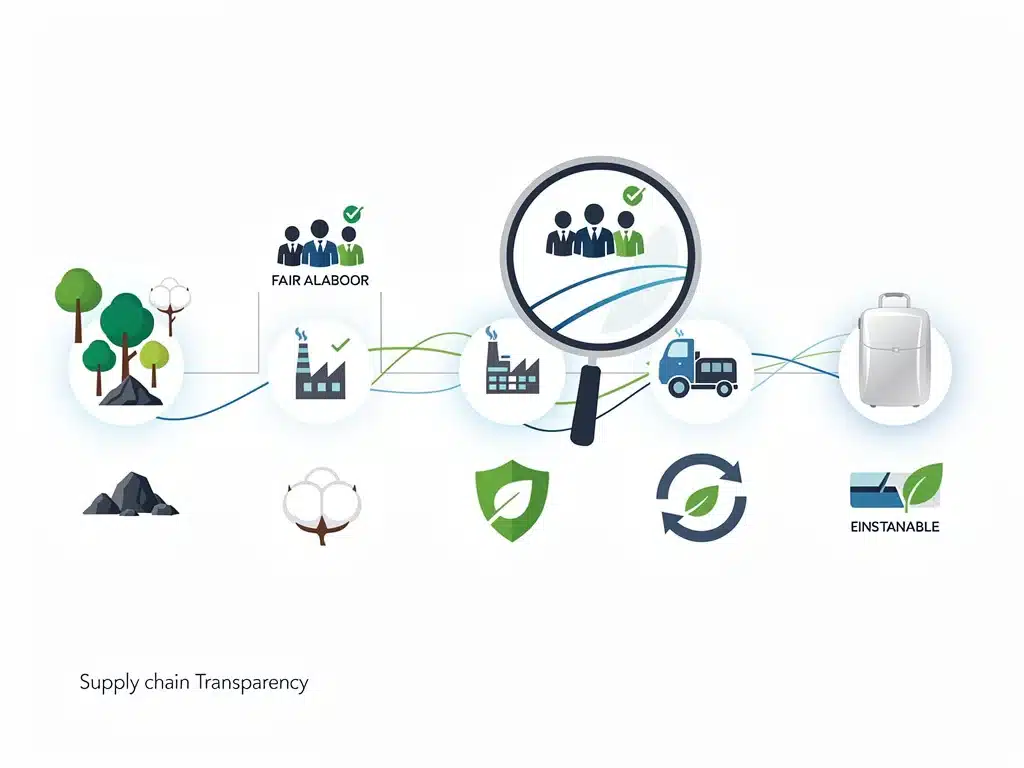 Transparent supply chain showing ethical sourcing journey